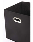 Collapsible Square Storage Tote Black - HOME STORAGE - Baskets and Totes - Soko and Co