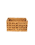 Cressida Medium Rectangular Water Hyacinth Storage Basket - HOME STORAGE - Baskets and Totes - Soko and Co