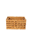 Cressida Small Rectangular Water Hyacinth Storage Basket - HOME STORAGE - Baskets and Totes - Soko and Co