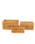 Cressida Small Rectangular Water Hyacinth Storage Basket - HOME STORAGE - Baskets and Totes - Soko and Co