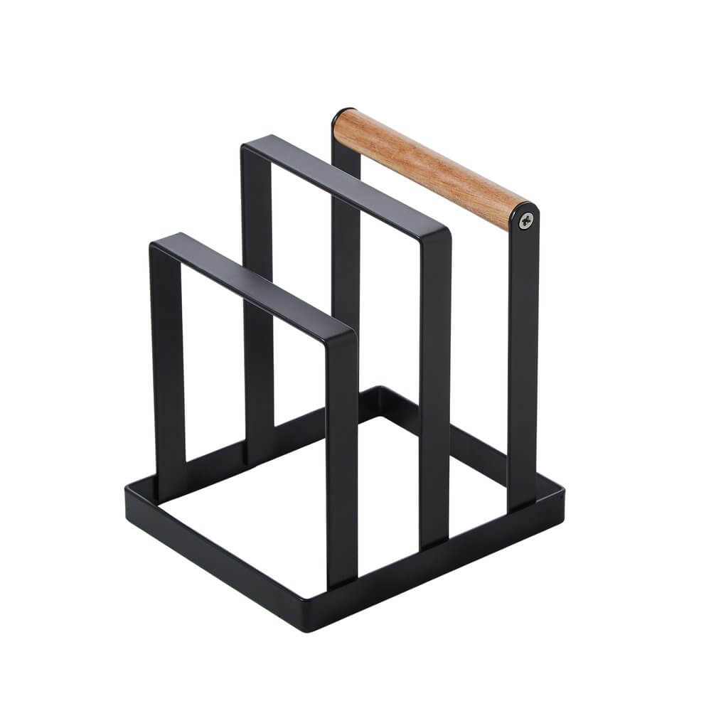 Davis &amp; Waddell 2 Section Chopping Board Holder Black - KITCHEN - Shelves and Racks - Soko and Co