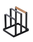 Davis & Waddell 2 Section Chopping Board Holder Black - KITCHEN - Shelves and Racks - Soko and Co