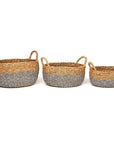 Dohar Small Round Seagrass Storage Basket - HOME STORAGE - Baskets and Totes - Soko and Co