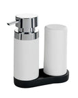 Easy Squeeze 2 Piece Detergent & Soap Dispenser Station White - KITCHEN - Sink - Soko and Co