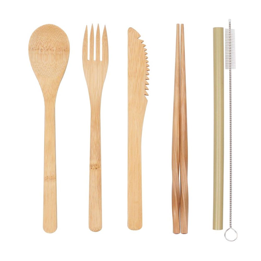 Eco Basics Reusable Bamboo Cutlery Set - KITCHEN - Reusable Cutlery - Soko and Co