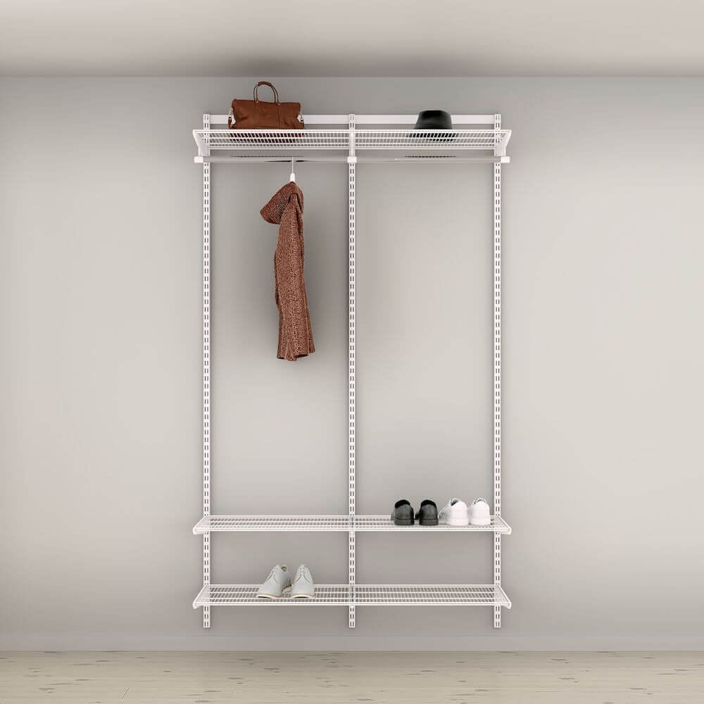 Elfa Basic 3 Tier Wardrobe Storage Solution W: 120 White - ELFA - Ready Made Solutions - Soko and Co