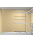 Elfa Business Bachelor Corner Wardrobe Storage Solution Platinum - ELFA - Ready Made Solutions - Soko and Co