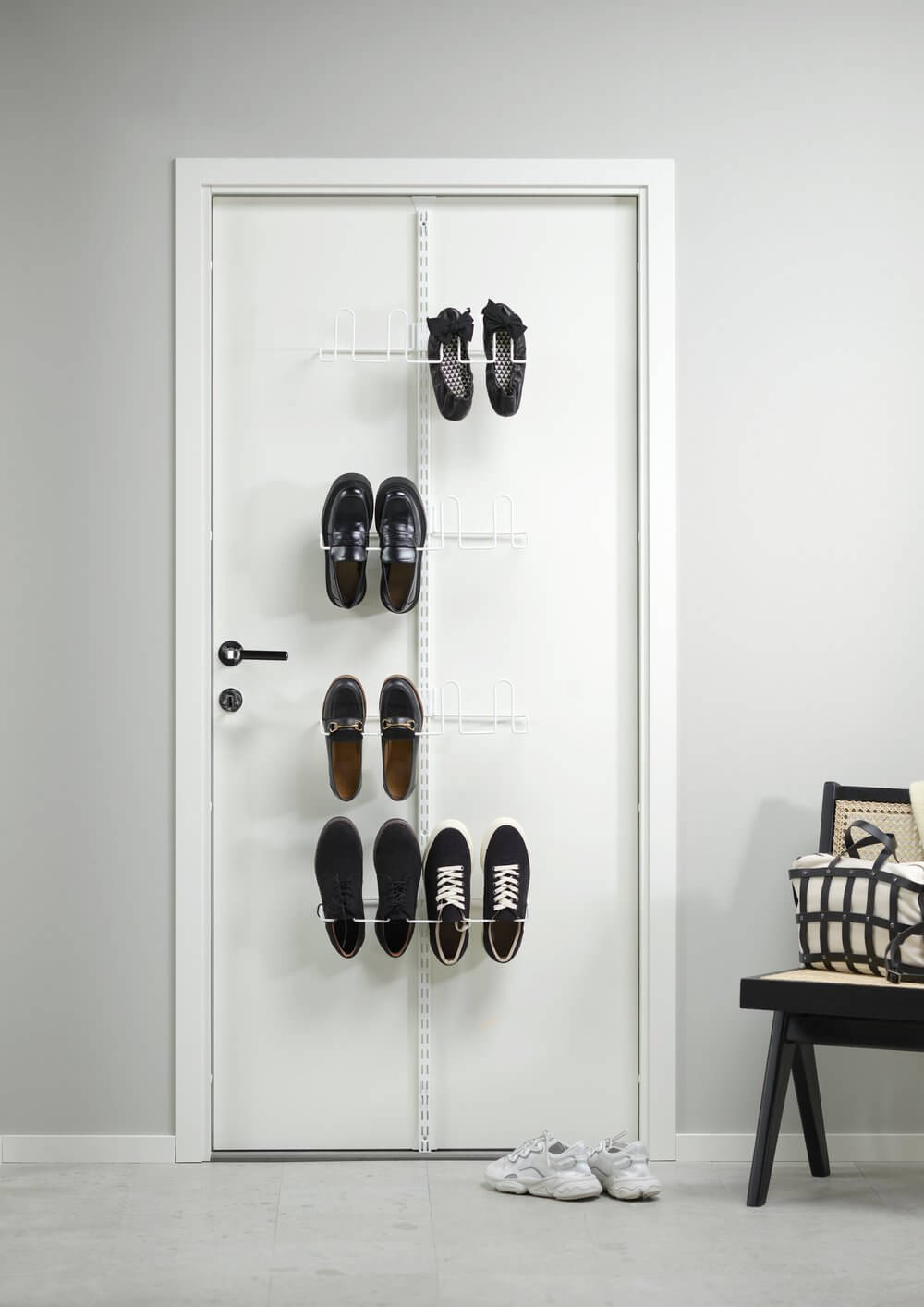 Elfa Centre Shoe Rack White - ELFA - Utility Wall and Door - Soko and Co