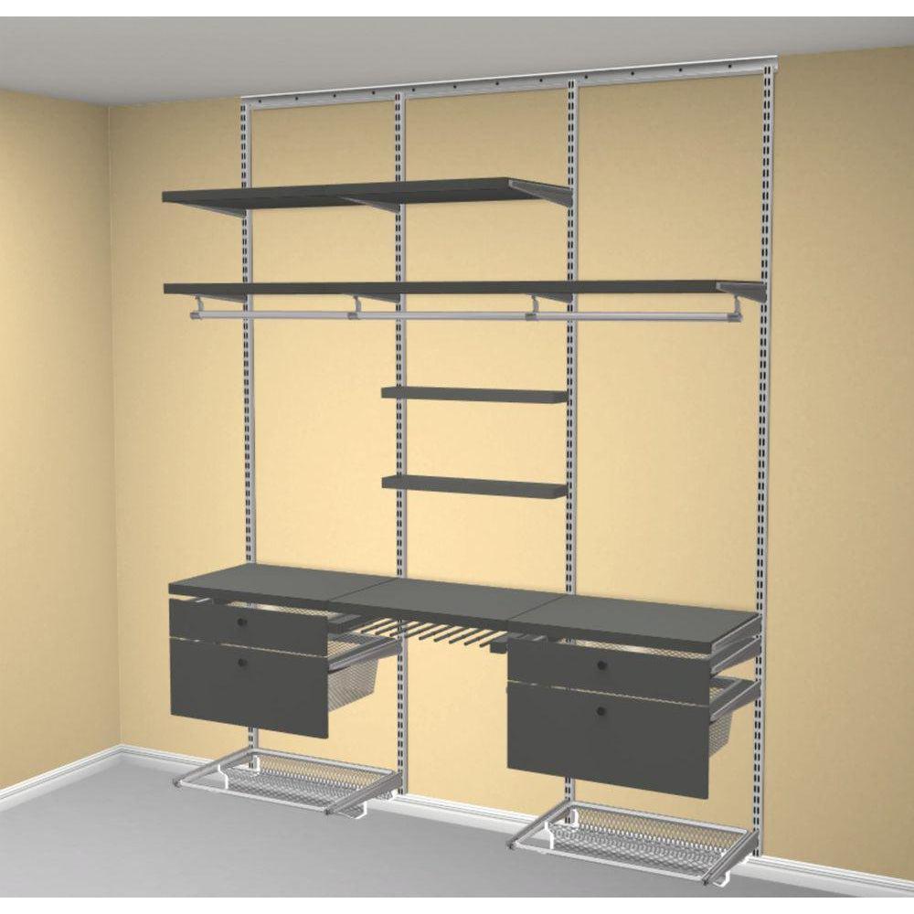 Elfa Classic Decor Deluxe Wardrobe Storage Solution Platinum - ELFA - Ready Made Solutions - Soko and Co