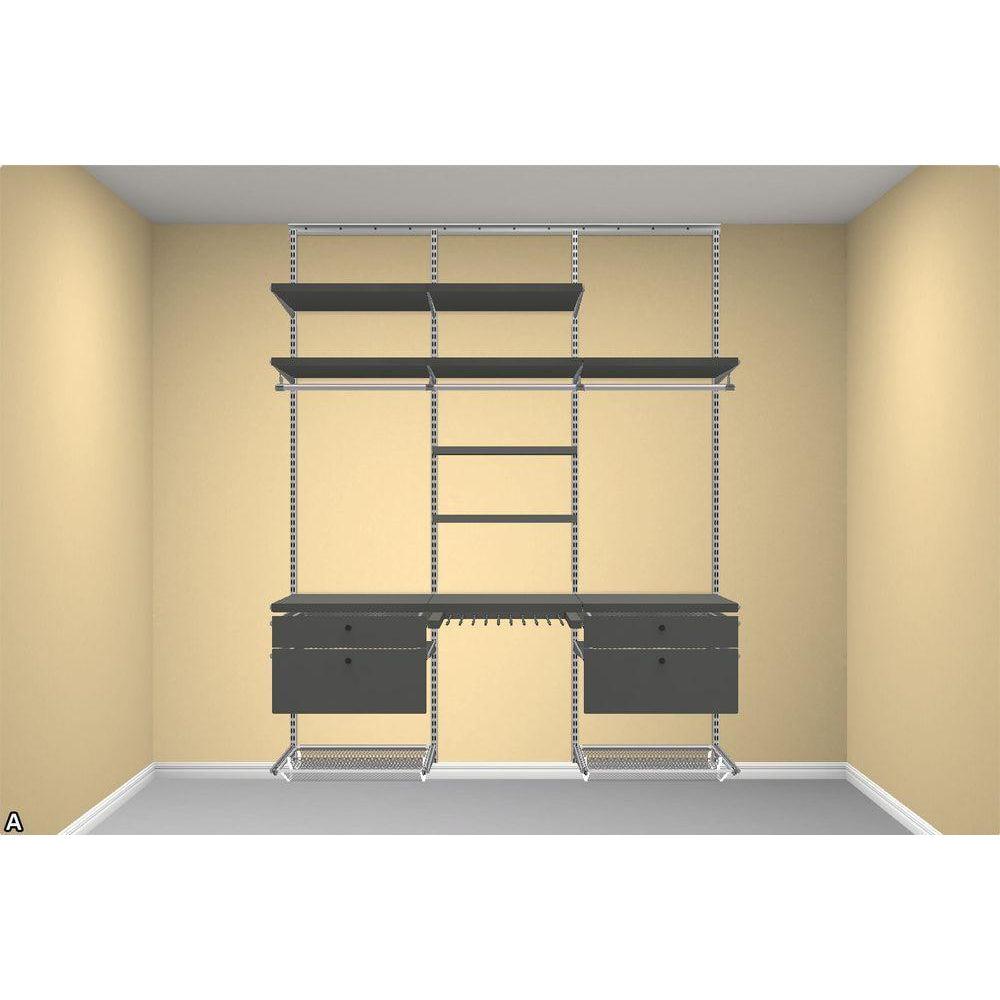 Elfa Classic Decor Deluxe Wardrobe Storage Solution Platinum - ELFA - Ready Made Solutions - Soko and Co