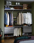 Elfa Classic Decor Deluxe Wardrobe Storage Solution Platinum - ELFA - Ready Made Solutions - Soko and Co