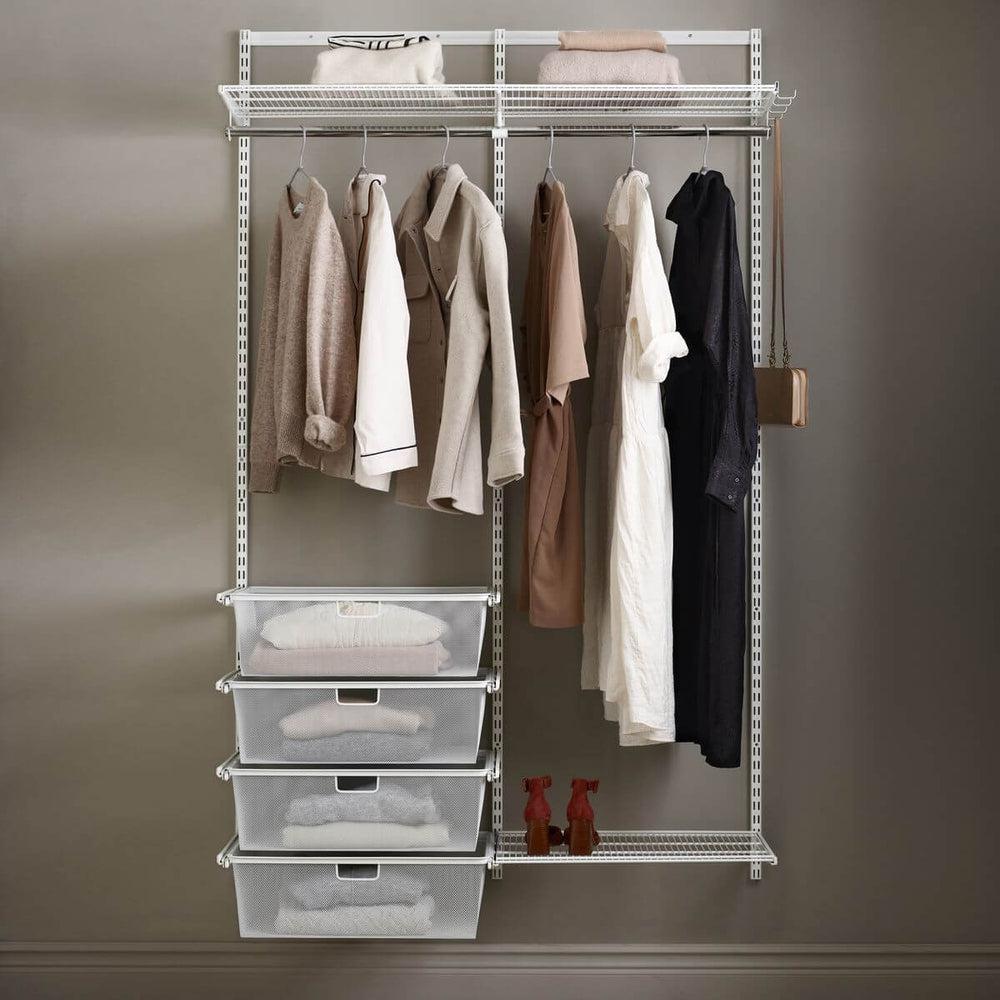 Elfa Classic Wardrobe Storage Solution W: 120 White - ELFA - Ready Made Solutions - Soko and Co
