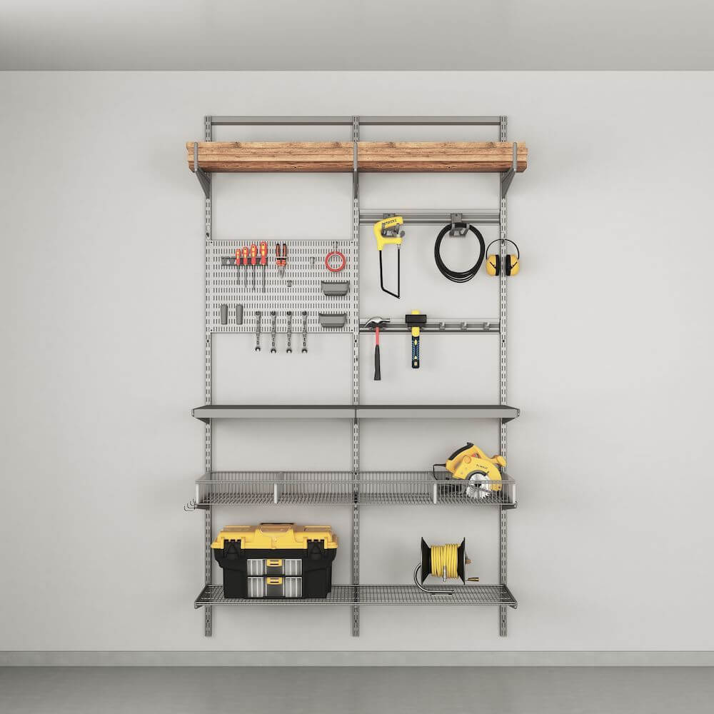 Elfa Deluxe Garage Tool Storage Solution W: 120 White - ELFA - Ready Made Solutions - Soko and Co