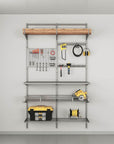Elfa Deluxe Garage Tool Storage Solution W: 120 White - ELFA - Ready Made Solutions - Soko and Co