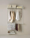 Elfa Deluxe Wardrobe Storage Solution W: 120 White - ELFA - Ready Made Solutions - Soko and Co