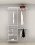 Elfa Deluxe Wardrobe Storage Solution W: 120 White - ELFA - Ready Made Solutions - Soko and Co