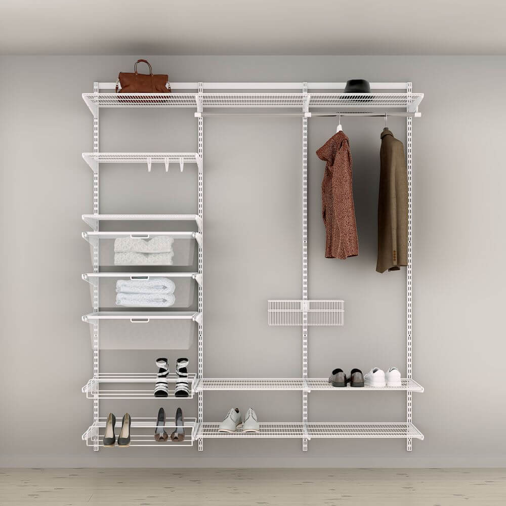 Elfa Deluxe Wardrobe Storage Solution W: 180 White - ELFA - Ready Made Solutions - Soko and Co