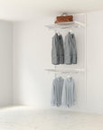 Elfa Double Trouble Wardrobe Storage Solution White - ELFA - Ready Made Solutions - Soko and Co