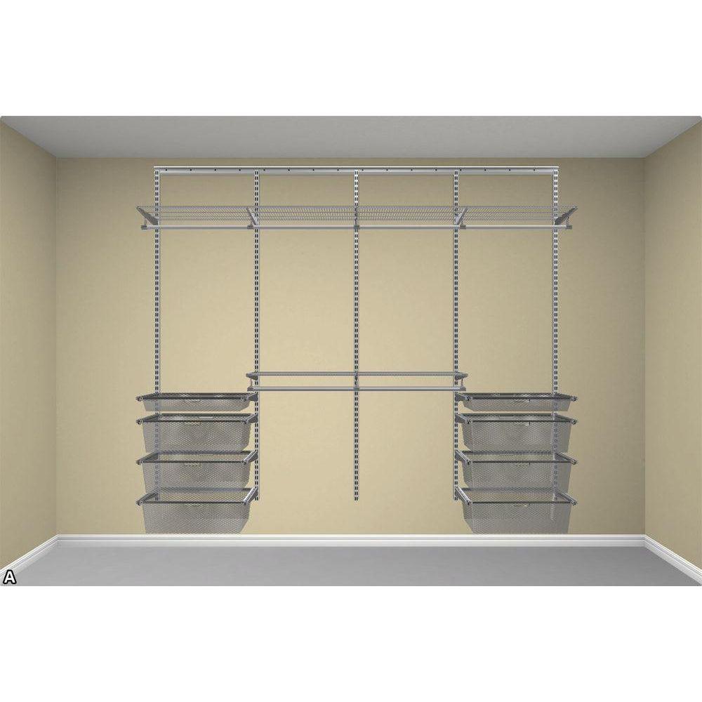 Elfa Large &amp; Luxurious Wardrobe Storage Solution Platinum - ELFA - Ready Made Solutions - Soko and Co