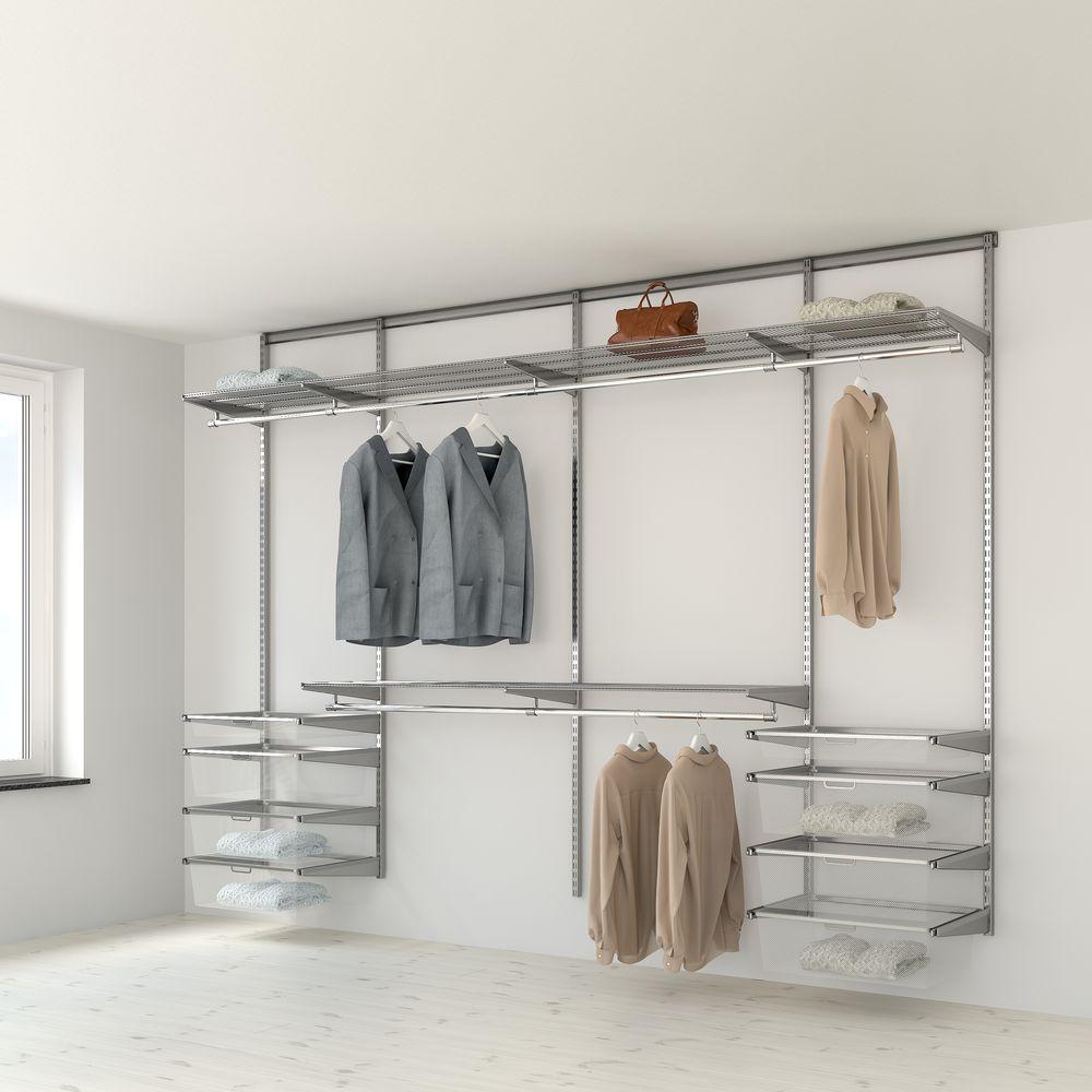 Elfa Large &amp; Luxurious Wardrobe Storage Solution Platinum - ELFA - Ready Made Solutions - Soko and Co