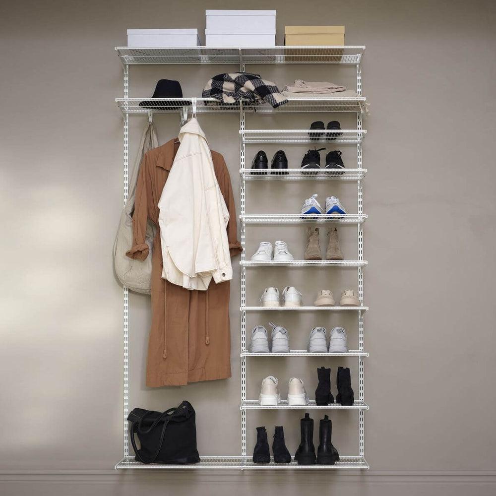 Elfa Wardrobe Shoe Storage Solution W: 120 White - ELFA - Ready Made Solutions - Soko and Co