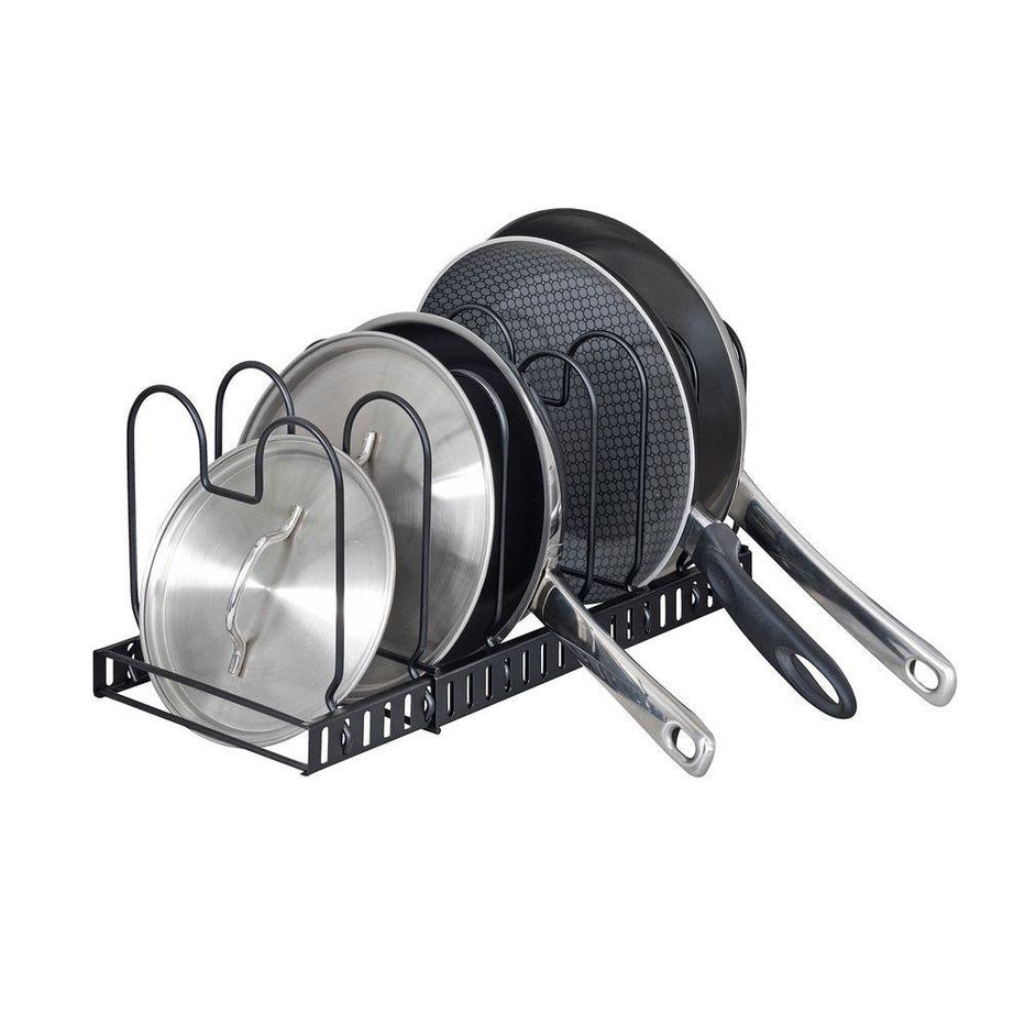 Expandable Pan & Lid Organiser Black Soko & Co