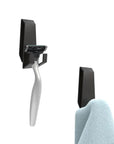 Facet Stainless Steel Hooks 2 Pack Matte Black - BATHROOM - Suction - Soko and Co