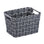 Fedra Medium Woven Storage Basket Anthracite - HOME STORAGE - Baskets and Totes - Soko and Co