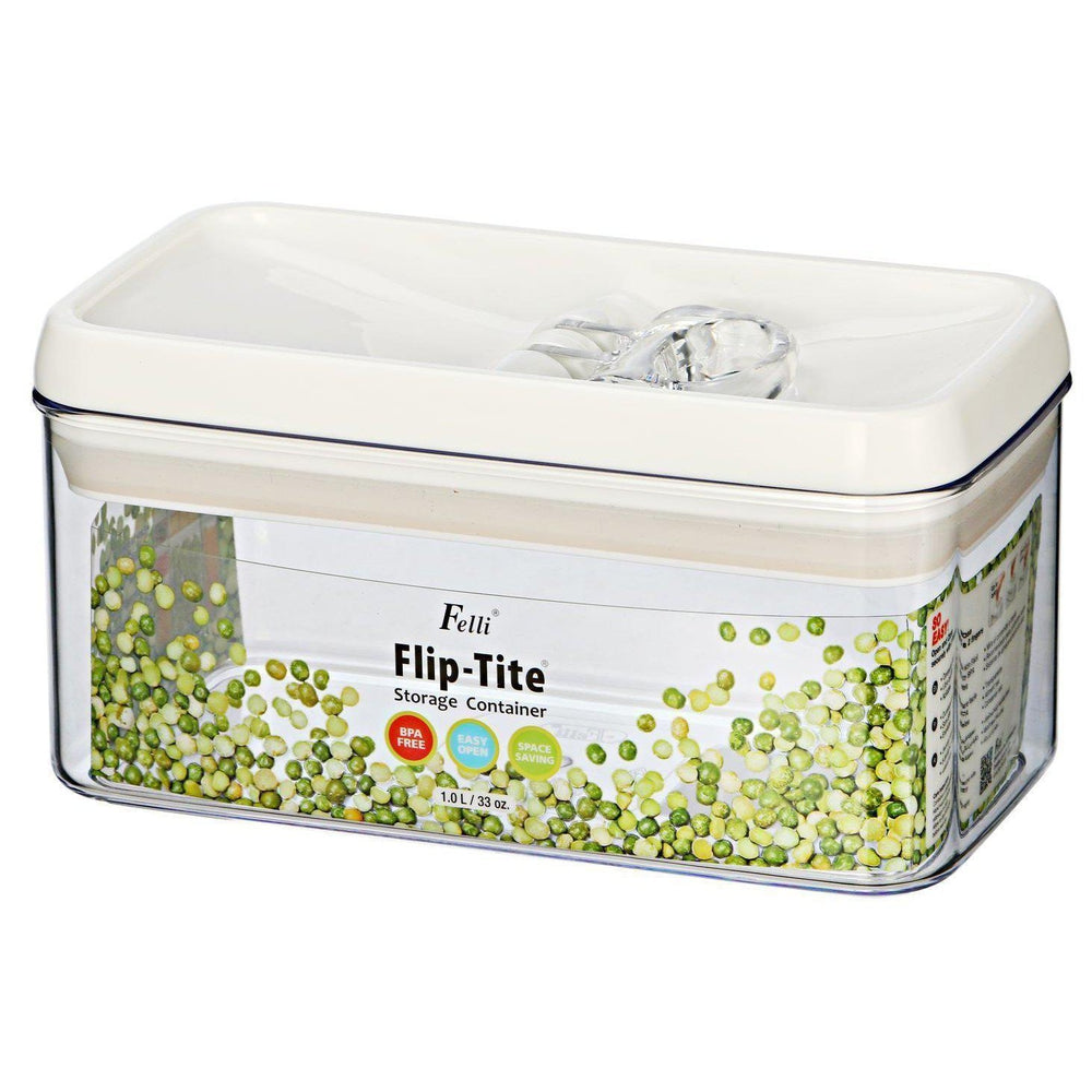 Felli Flip Tite 1L Rectangular Pantry Container - KITCHEN - Food Containers - Soko and Co