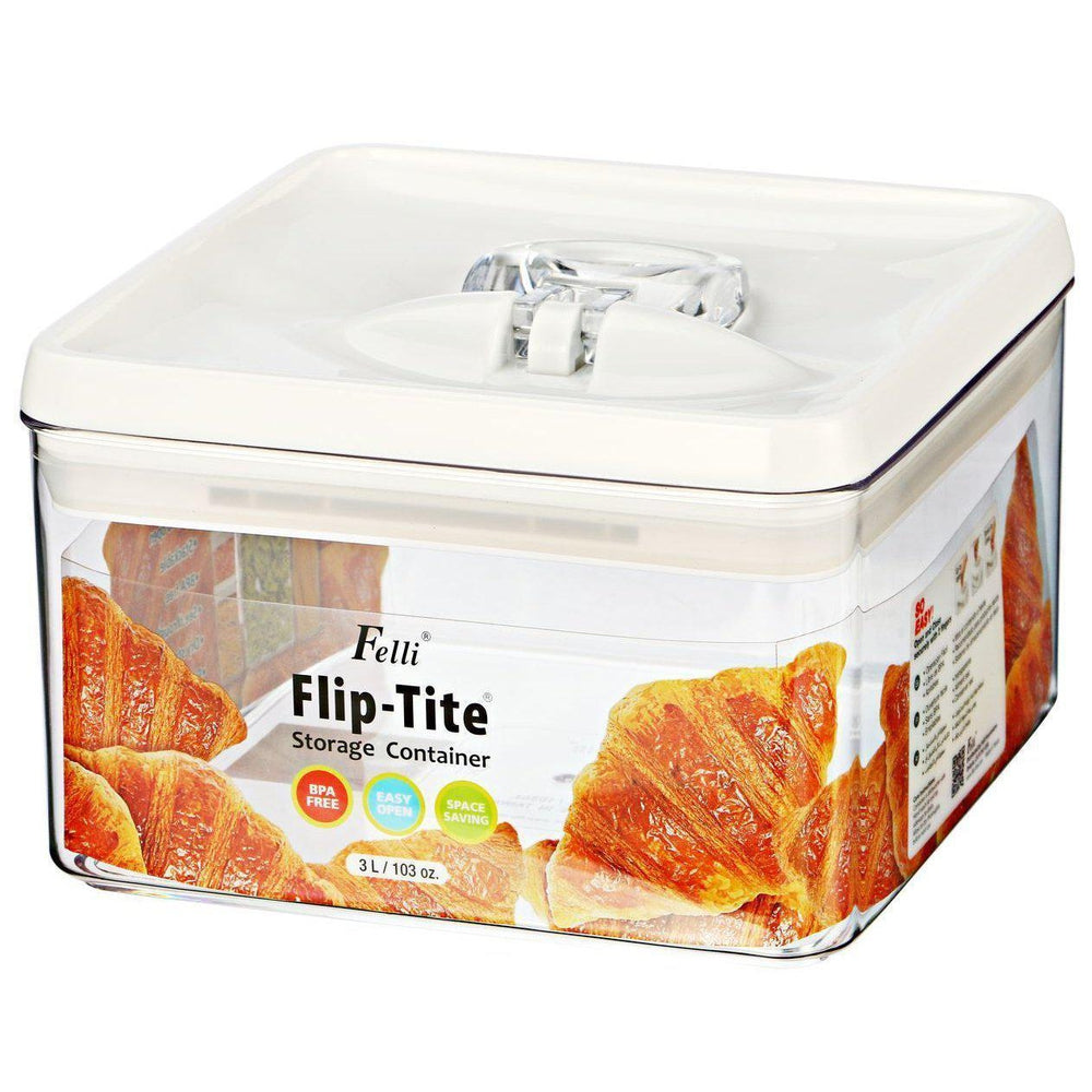 Felli Flip Tite 3L Jumbo Square Pantry Container - KITCHEN - Food Containers - Soko and Co