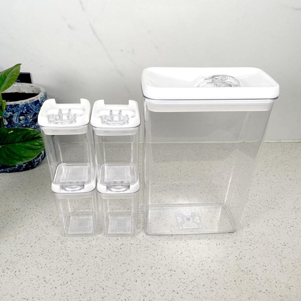 Felli Flip Tite 5 Piece Tall Pantry Container Set - KITCHEN - Food Containers - Soko and Co