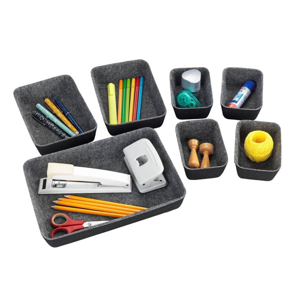 Felt Drawer Organiser 7 Pack - HOME STORAGE - Office Storage - Soko and Co