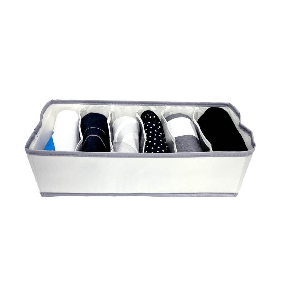 Flexi 6 Compartment Wardrobe Drawer Organiser - WARDROBE - Storage - Soko and Co