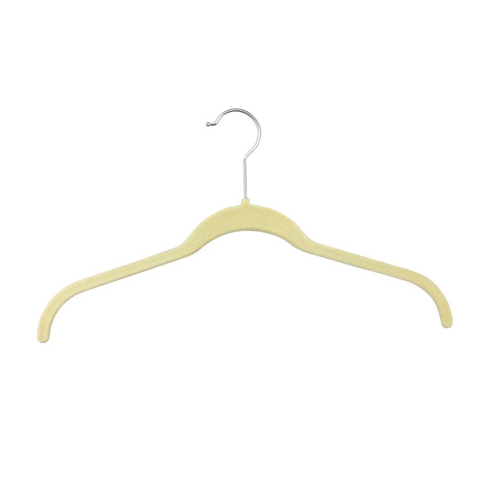 Flocked Coat Hangers 3 Pack Cream - WARDROBE - Clothes Hangers - Soko and Co