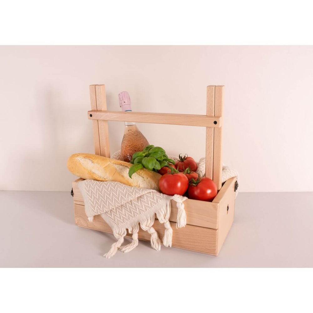 Foldable Picnic Table &amp; Basket Beechwood - LIFESTYLE - Picnic - Soko and Co