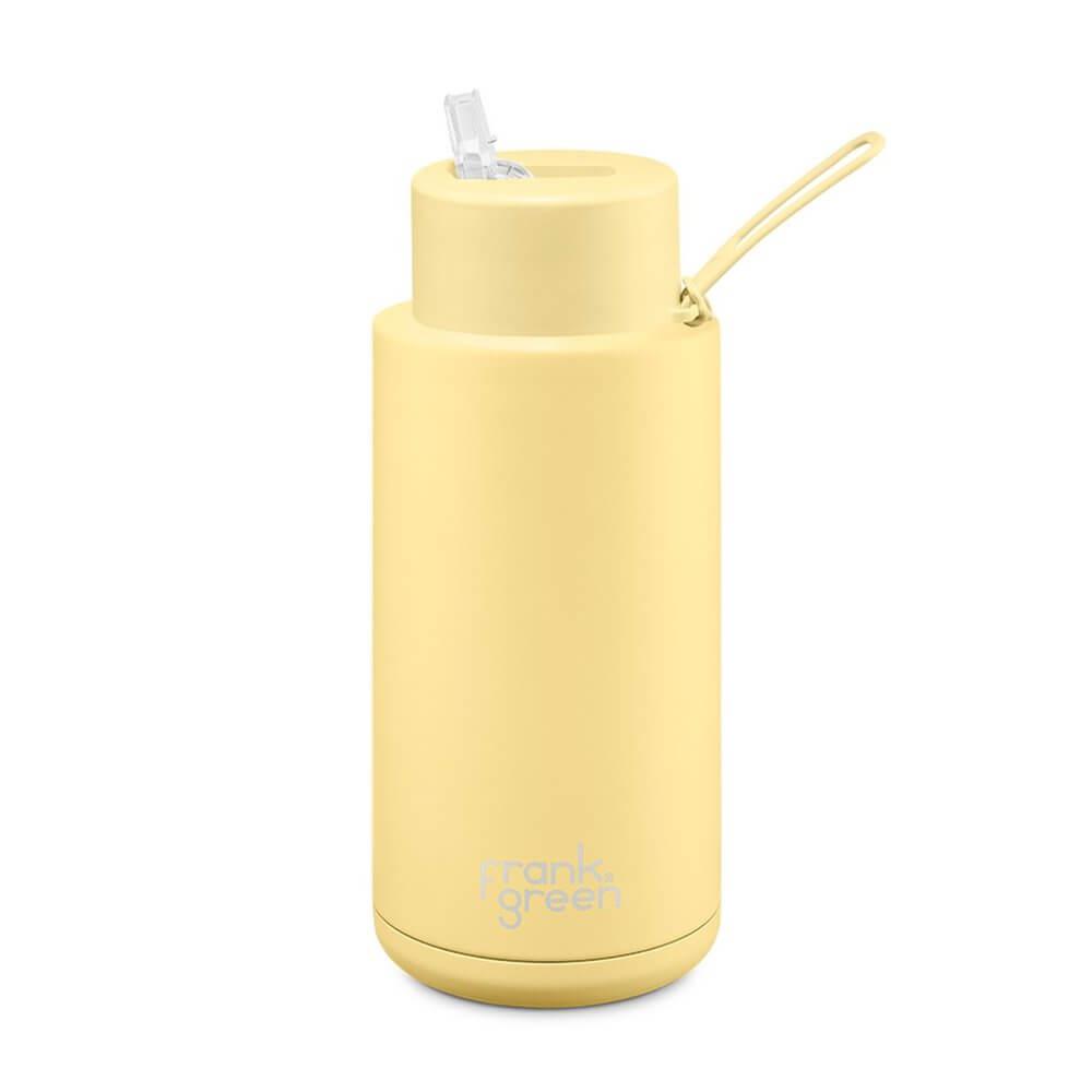 Frank Green 1L Ceramic Water Bottle with Straw Buttermilk - LIFESTYLE - Water Bottles - Soko and Co