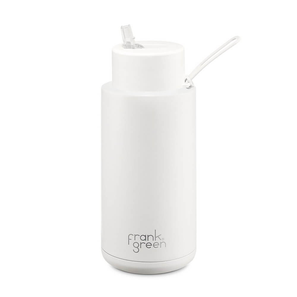 Frank Green 1L Ceramic Water Bottle with Straw Cloud - LIFESTYLE - Water Bottles - Soko and Co