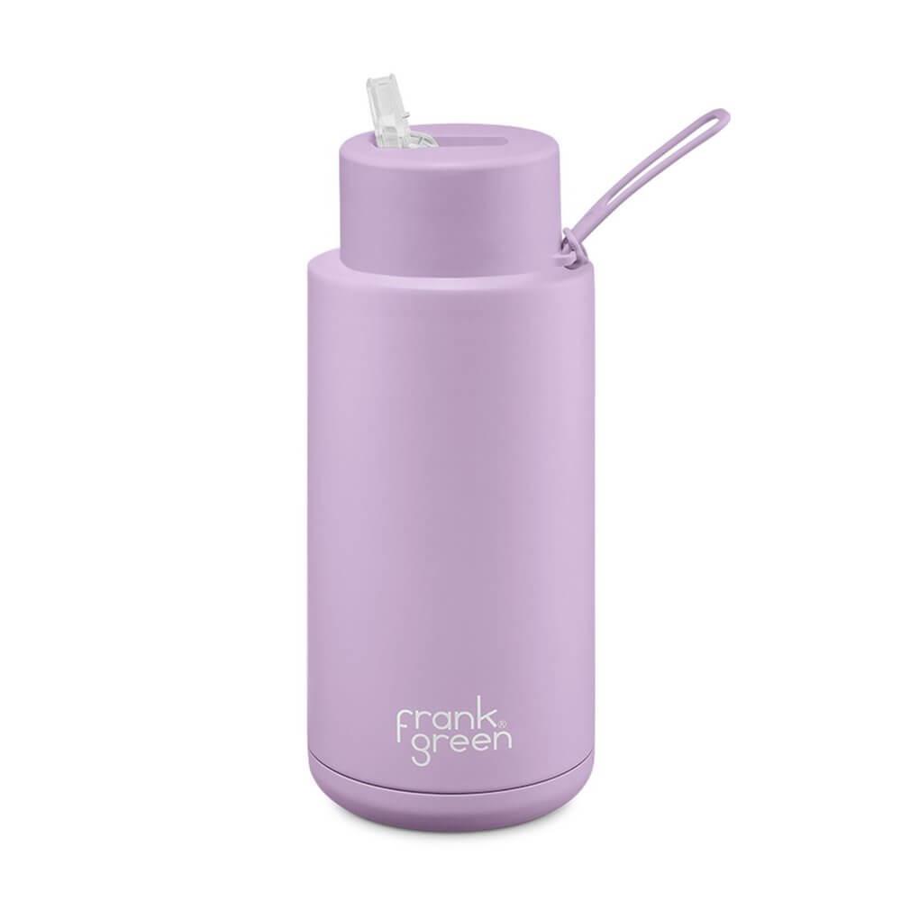 Frank Green 1L Ceramic Water Bottle with Straw Lilac Haze - LIFESTYLE - Water Bottles - Soko and Co
