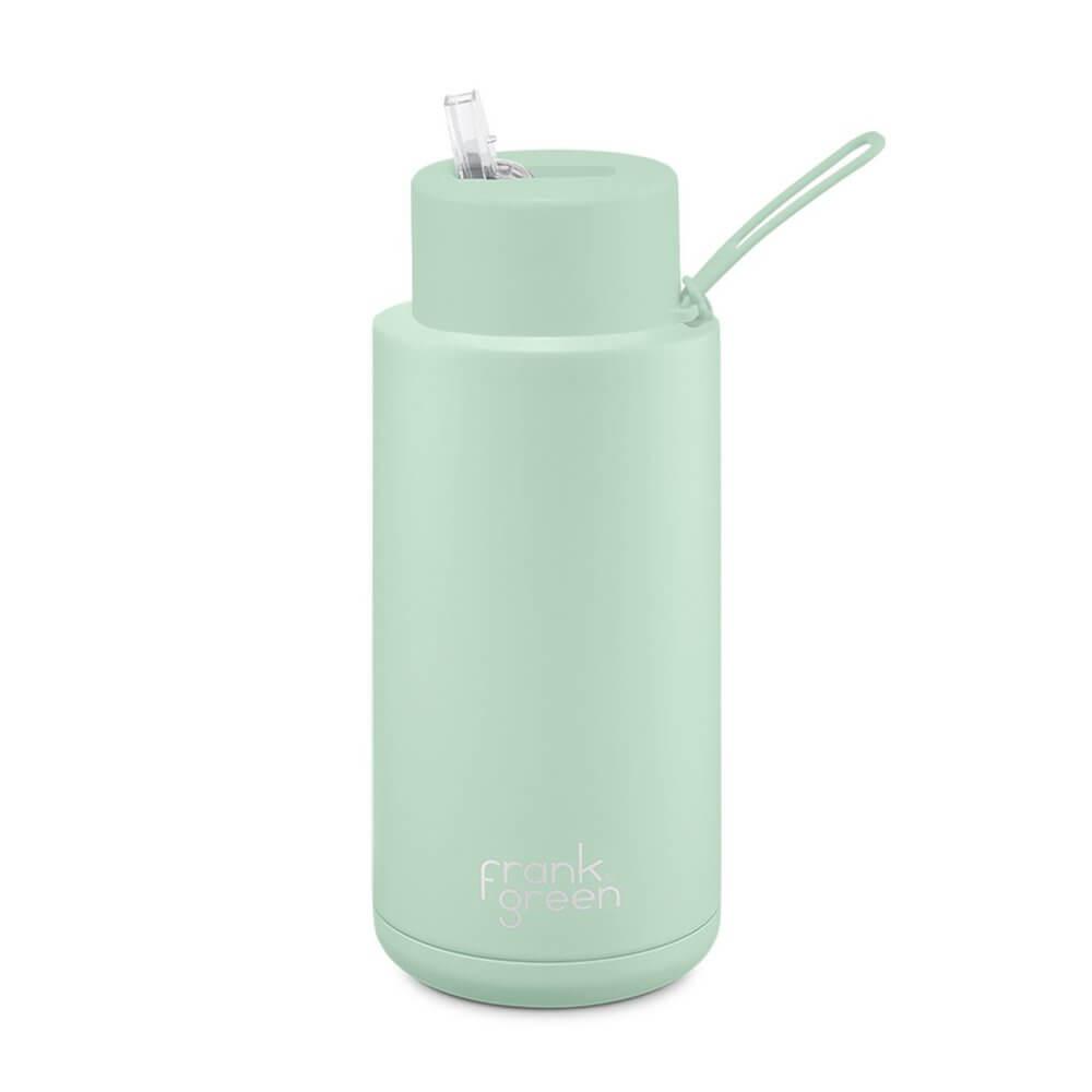 Frank Green 1L Ceramic Water Bottle with Straw Mint Gelato - LIFESTYLE - Water Bottles - Soko and Co