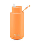 Frank Green 1L Ceramic Water Bottle with Straw Neon Orange - LIFESTYLE - Water Bottles - Soko and Co