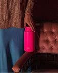Frank Green 1L Ceramic Water Bottle with Straw Neon Pink - LIFESTYLE - Water Bottles - Soko and Co