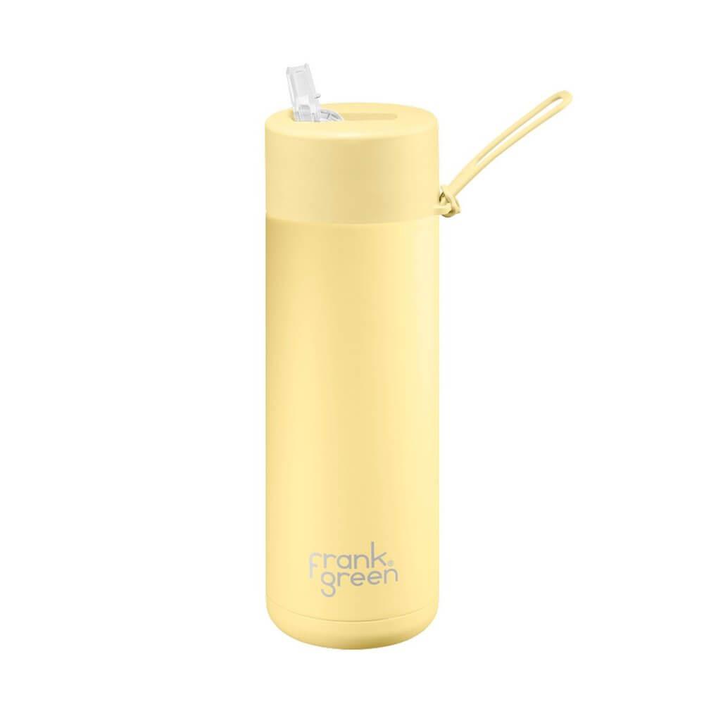 Frank Green 595ml Ceramic Water Bottle with Straw Buttermilk - LIFESTYLE - Water Bottles - Soko and Co