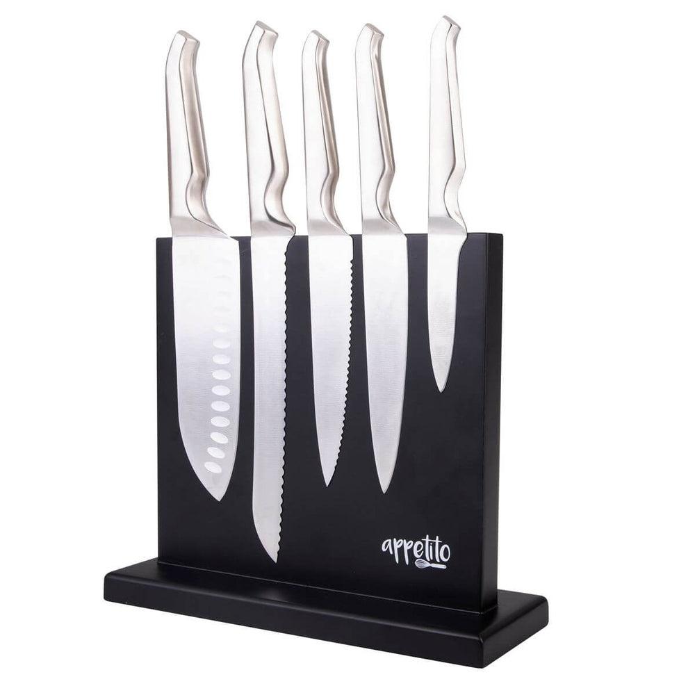 Freestanding Magnetic Knife Rack Matte Black - KITCHEN - Bench - Soko and Co