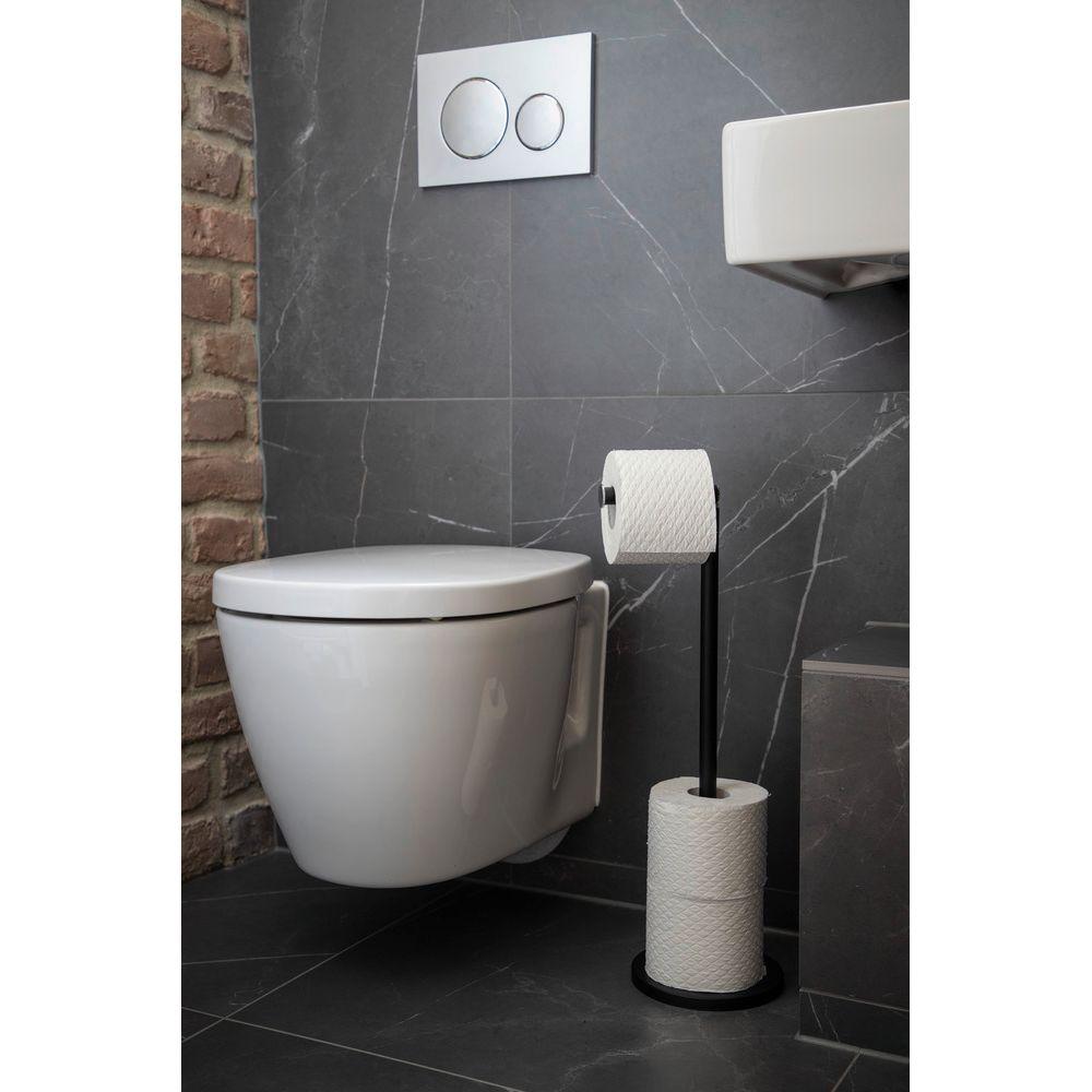 Freestanding Toilet Roll Holder Matte Black - BATHROOM - Toilet Roll Holders - Soko and Co