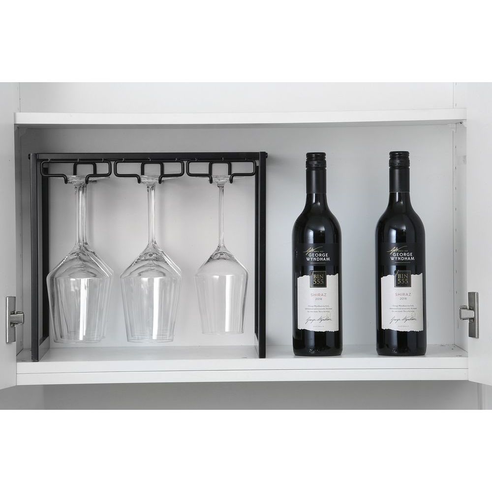 Freestanding Wine Glass Rack Matte Black - WINE - Glass Holders and Racks - Soko and Co