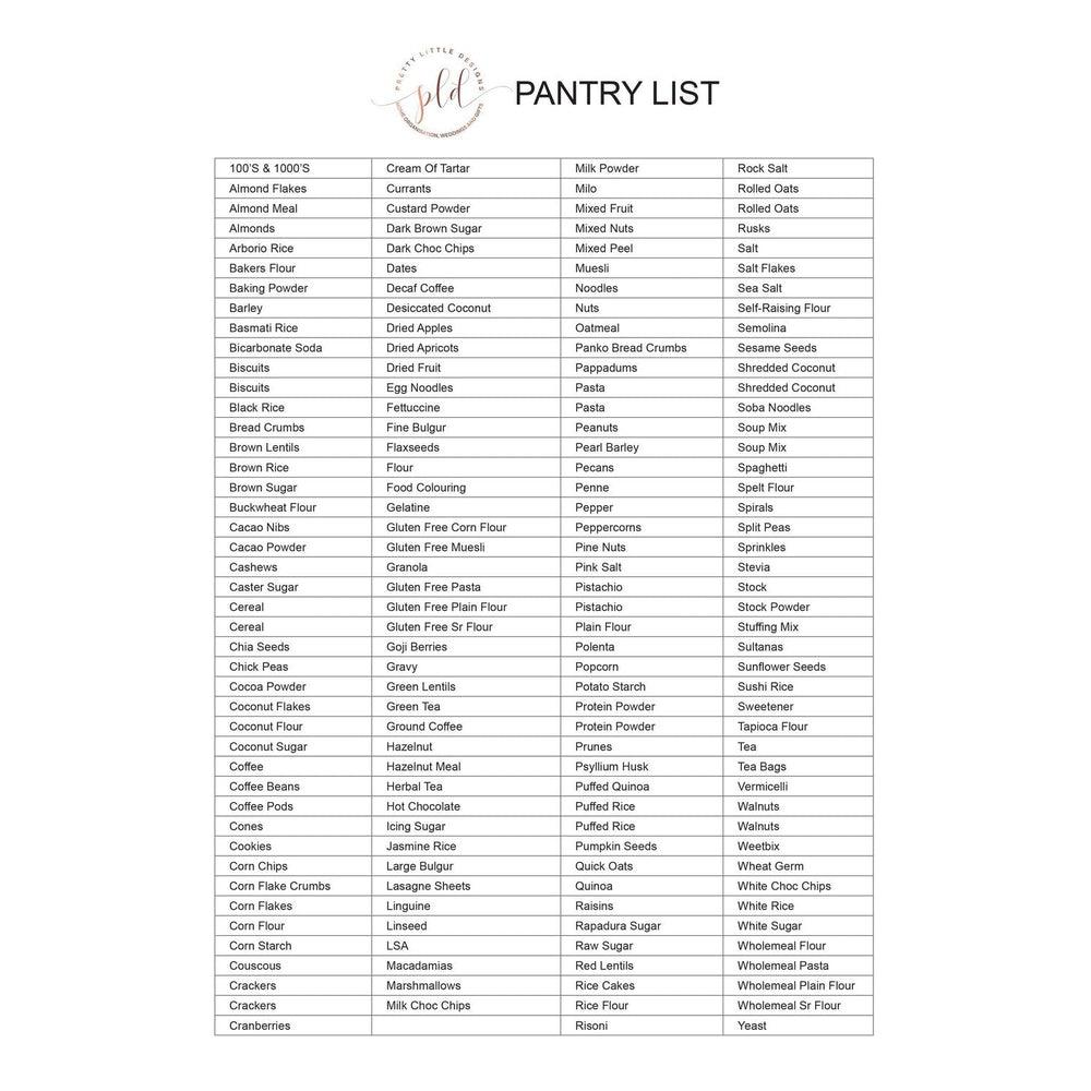 From Great Beginnings Pantry Labels 180 Pack White - KITCHEN - Pantry Labels - Soko and Co