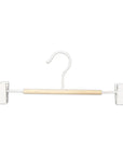 Frosted Timber Clip Pants Hangers 3 Pack White - WARDROBE - Clothes Hangers - Soko and Co