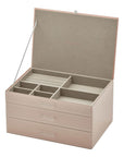Gabriella Extra Large Jewellery Box Blush - WARDROBE - Jewellery Storage - Soko and Co