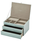 Gabriella Extra Large Jewellery Box Mint - WARDROBE - Jewellery Storage - Soko and Co