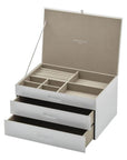 Gabriella Extra Large Jewellery Box White - WARDROBE - Jewellery Storage - Soko and Co